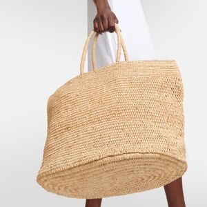 The Row Oregon Large Raffia Shopper